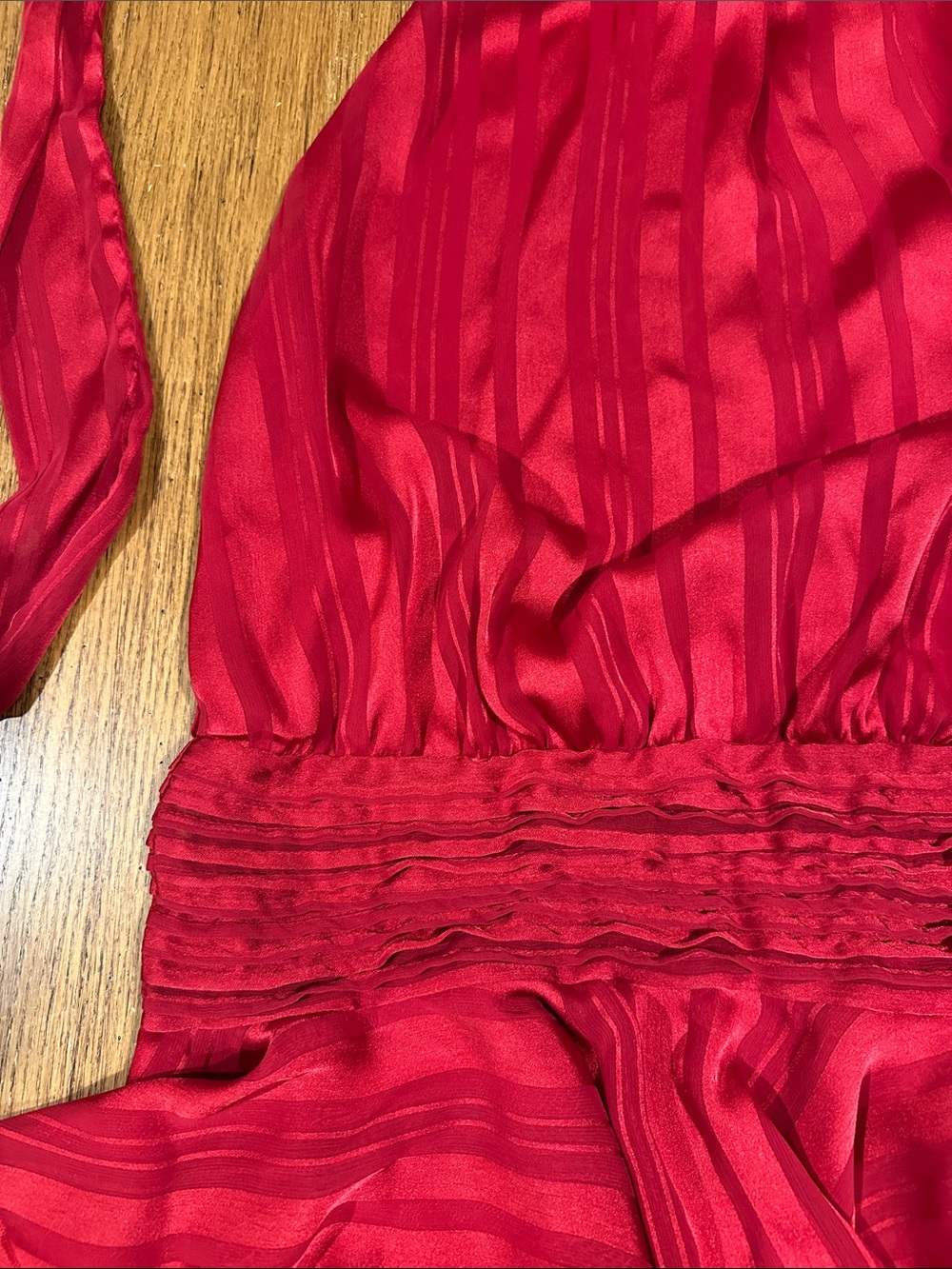 PEPPERMAYO Willow Chiffon Mini Dress - Red - Picture 3 of 5